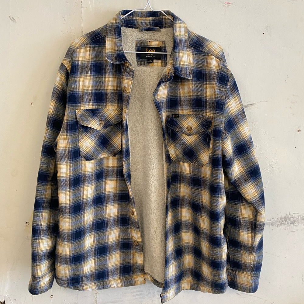 Lee Blue and Yellow Plaid Jacket